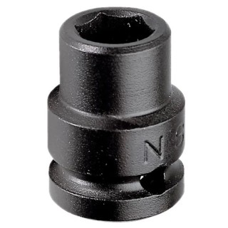 Facom 12 mm 12.7 mm Drive Standard Impact Socket, Manganese Phosphate Finish, Chrome Molybdenum Steel, 38mm Length NS.12A