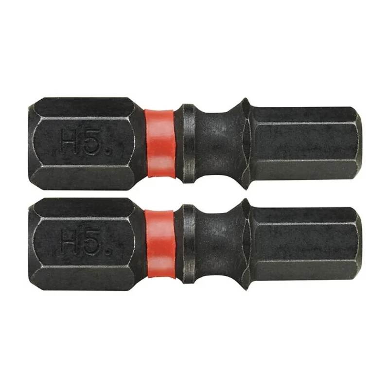 Facom Hex Screwdriver Bit 25 mm Drive, H5 Tip, 47.5 mm Overall Length 2-Piece Set ENH.105