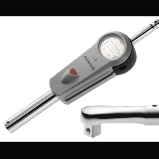 Facom Dial Torque Wrench 180 To 900 Nm, 19.05 mm Round Drive, 595 mm Overall Length K.200B