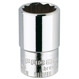 Facom 9.53 mm Drive 17.46 mm 12 Point Socket 13 mm Overall Length JB.11/16