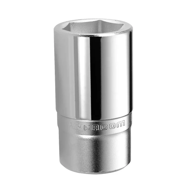 Facom 3/4 in Drive 34 mm 6 Point Socket Satin Chrome, 33mm Overall Length K.34LA