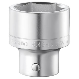 Facom 3/4 in Drive 24 mm 6 Point Satin Chrome Socket K.24HB