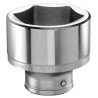 Facom 1 in Drive 90 mm 6 Point Socket Satin Chrome Chrome Vanadium Steel M.90HA