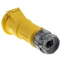 MENNEKES Industrial Power Connector 32A 110V IP44 Yellow Cable Mount 2P+PE PowerTOP IP44