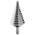 Facom High Speed Steel 10 Steps Step Drill Bit 6.5 mm to 40.5 mm Cylindrical Shank 10 mm 678006