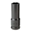 Facom 18 mm 1/2 in Drive 6-Point Impact Socket Chrome Molybdenum Steel Manganese Phosphate Finish NSB.18