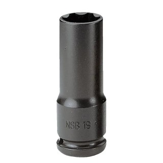 Facom 18 mm 1/2 in Drive 6-Point Impact Socket Chrome Molybdenum Steel Manganese Phosphate Finish NSB.18