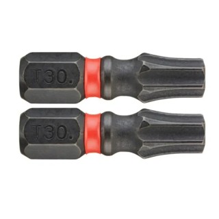 Facom Torx Drive Screwdriver Bit 6.35 mm Tip T30, 47.5mm Overall, 2-Piece ENX.130