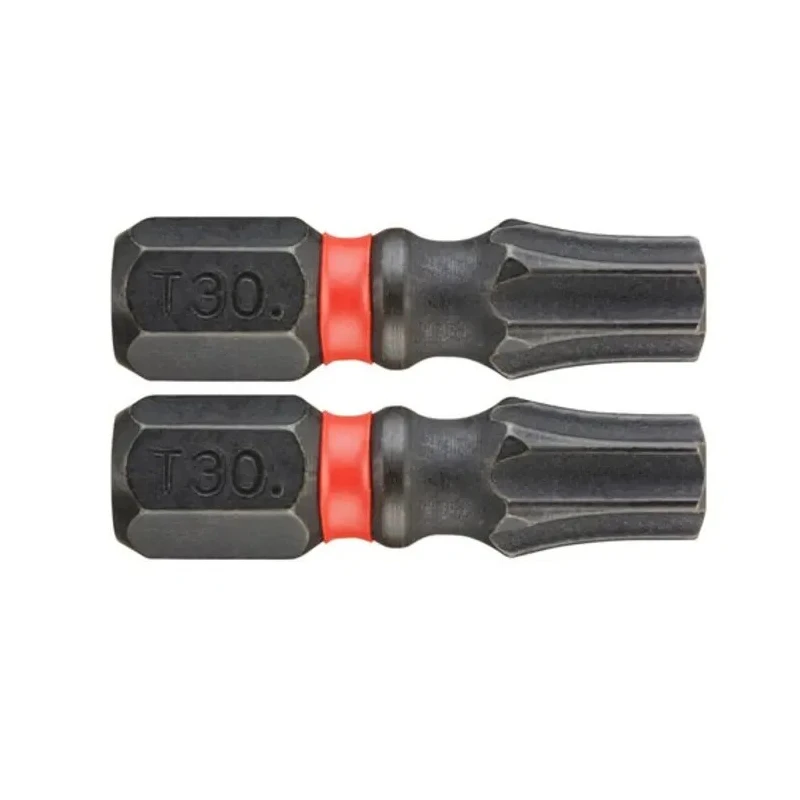 Facom Torx Drive Screwdriver Bit 6.35 mm Tip T30, 47.5mm Overall, 2-Piece ENX.130