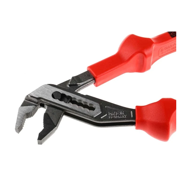 RS PRO 2-Piece Water Pump Plier Set, 240mm Overall Length, Curved Jaw, Dual Component Handle, VDE/1000V Approved 161-041