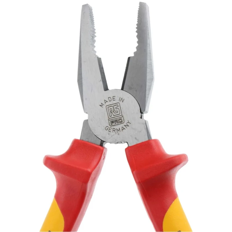 RS PRO 1-Piece Combination Plier Smooth 200mm Overall Length VDE/1000V Approved 30mm Jaw ESD Safe 161-164