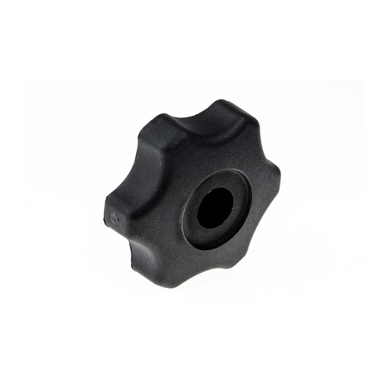 RS PRO Black Thermoplastic Multiple Lobes Clamping Knob M10 Threaded Through Hole 60 mm Diameter 161-240