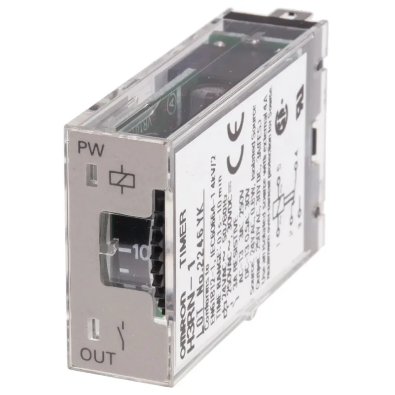 Omron Timer Relay, Multifunction, 1-Contact SPDT, 24 V AC Supply, 0.1 s to 10 min Time Range H3RN