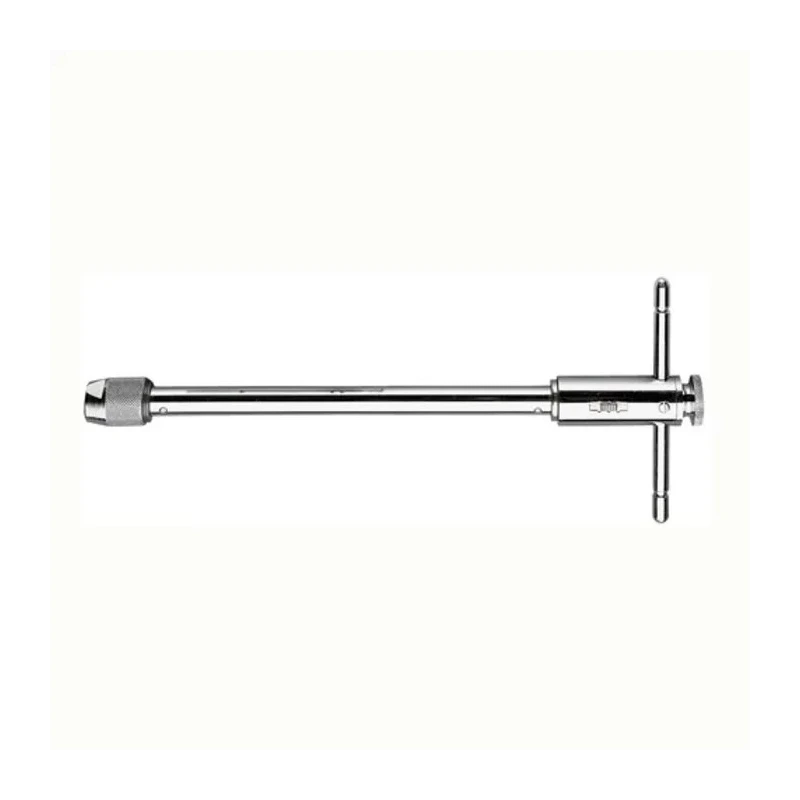 Facom Tap Wrench, T-Handle Chrome Polished Ratcheting 300mm Length 830A.10L