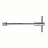 Facom Tap Wrench, T-Handle Chrome Polished Ratcheting 300mm Length 830A.10L
