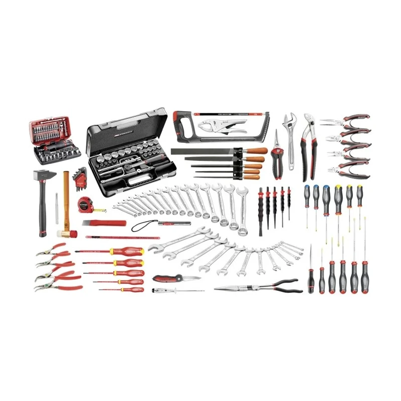 Facom 168 Piece Mechanical Tool Kit Industrial Maintenance Set with Foam Inlay CM.130A
