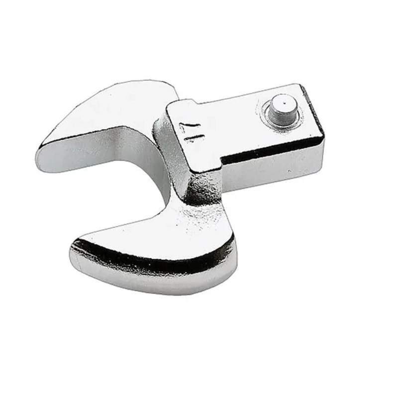 Facom Open End Spanner Head, 27 mm Size, 14 x 18 mm Insert, Chrome Finish, Steel 11.27