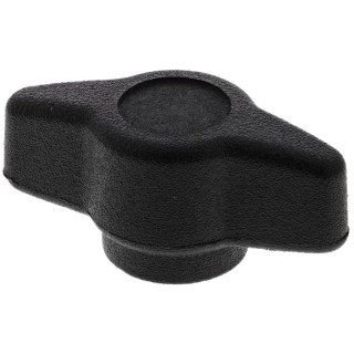 RS PRO Black Thermoplastic Wing Clamping Knob, Threaded Through Hole 161-436