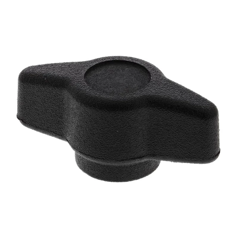 RS PRO Black Thermoplastic Wing Clamping Knob, Threaded Through Hole 161-436