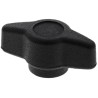 RS PRO Black Thermoplastic Wing Clamping Knob, Threaded Through Hole 161-436