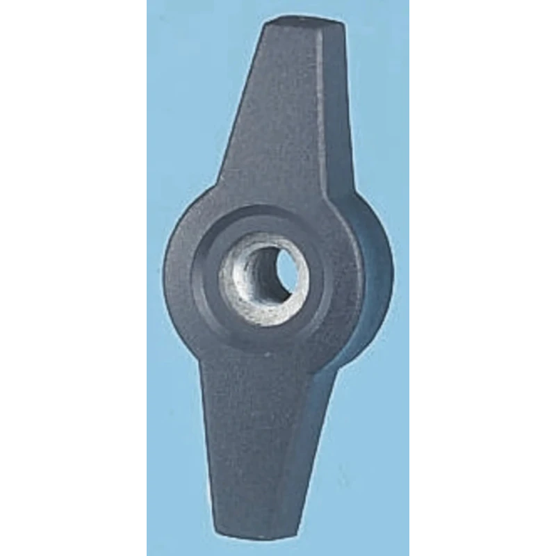 RS PRO Black Thermoplastic Wing Clamping Knob, Threaded Through Hole 161-436