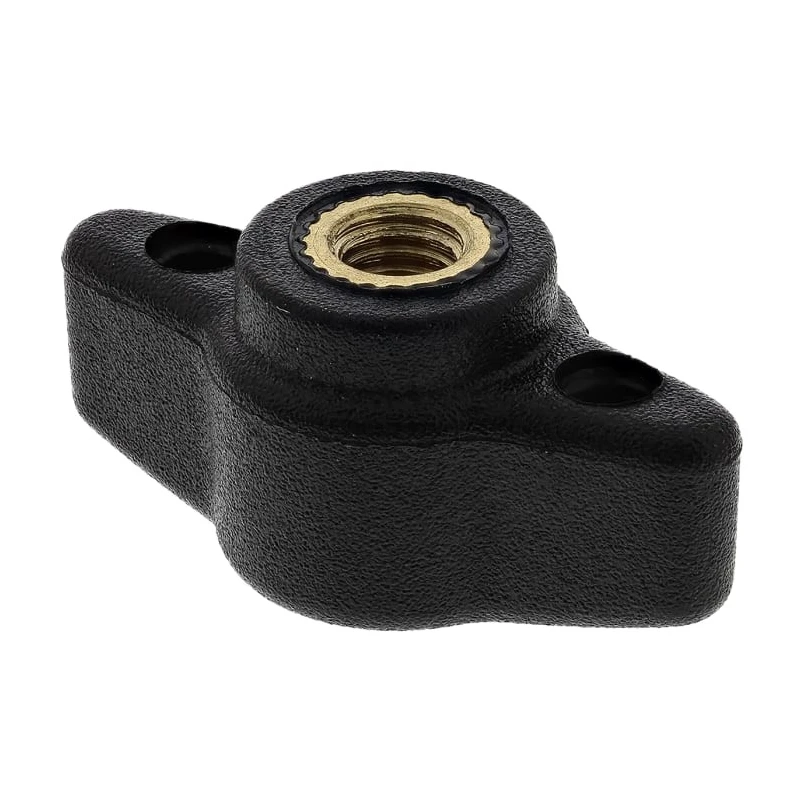 RS PRO Black Thermoplastic Wing Clamping Knob, Threaded Through Hole 161-436