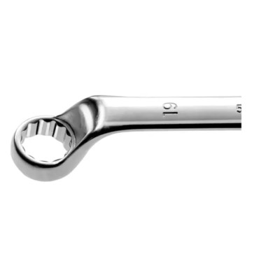 Facom Chrome Finished Metric Offset Ring Spanner 7 x 8 mm 172mm Overall Length 12-Point Profile 55A.7X8