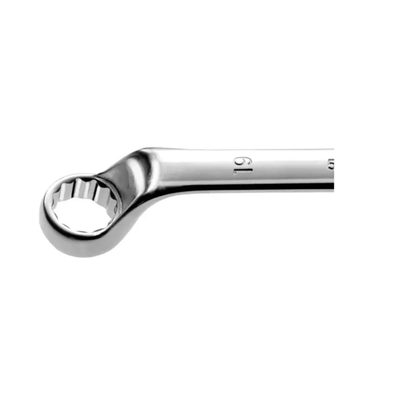 Facom Chrome Finished Metric Offset Ring Spanner 7 x 8 mm 172mm Overall Length 12-Point Profile 55A.7X8