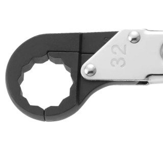 Facom Flare Nut Spanner Single Ended 30 mm, Chrome Finish, 325 mm Overall Length 70A.30