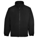 Portwest Unisex Polyester Black Fleece Jacket, Anti-Pill Finish, 2 Pockets, Size S F205BKRS
