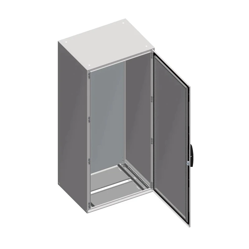 Schneider Electric PanelSeT SM Series Sheet Steel 1-Door Floor Standing Enclosure IP55 600 mm x 300 mm x 1400 mm NSYSM14640P