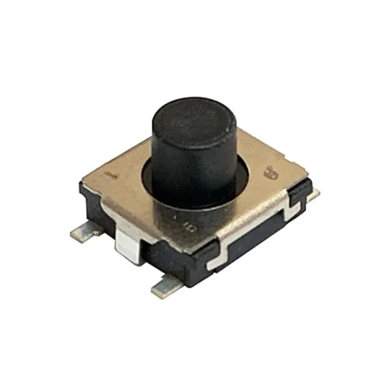 Panasonic Black Tactile Switch Push Plate 2.5 mm SPST 20mA 250 V AC Surface EVPBT7G4A000