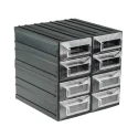 RS PRO Drawer Storage Unit 8 Plastic Transparent with 208 mm x 208 mm x 222 mm Dimensions 236-3606