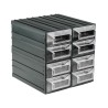 RS PRO Drawer Storage Unit 8 Plastic Transparent with 208 mm x 208 mm x 222 mm Dimensions 236-3606