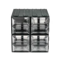 RS PRO Drawer Storage Unit 8 Plastic Transparent with 208 mm x 208 mm x 222 mm Dimensions 236-3606