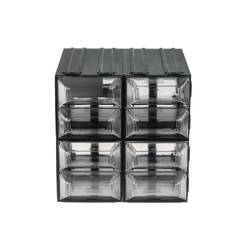 RS PRO Drawer Storage Unit 8 Plastic Transparent with 208 mm x 208 mm x 222 mm Dimensions 236-3606