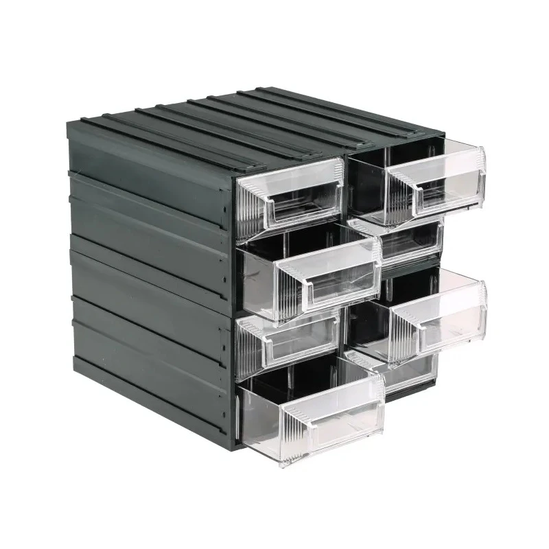 RS PRO Drawer Storage Unit 8 Plastic Transparent with 208 mm x 208 mm x 222 mm Dimensions 236-3606