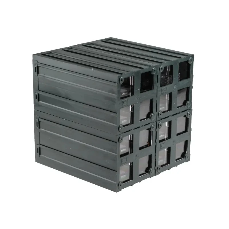 RS PRO Drawer Storage Unit 8 Plastic Transparent with 208 mm x 208 mm x 222 mm Dimensions 236-3606