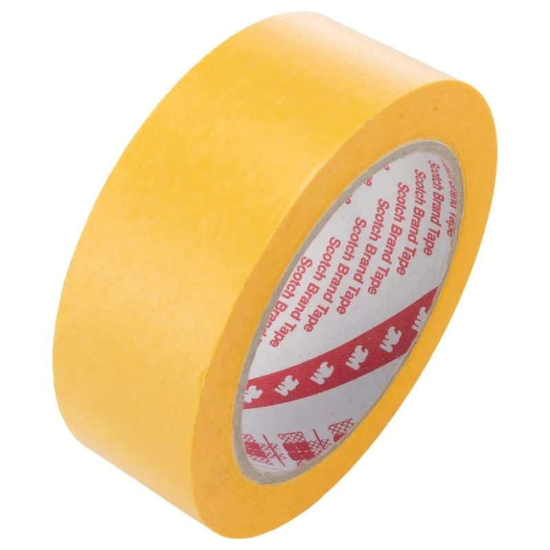 3M Gold Scotch Masking Tape 36mm x 50m Acrylic Adhesive Paper Backing UV Resistant 100°C Maximum Operating 3M 244 36mmx50m