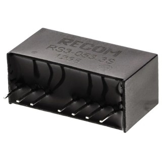 Recom DC/DC Converter Through Hole 3.3V Output 9V Input 4.5V Input 3W Power RS3-053.3S