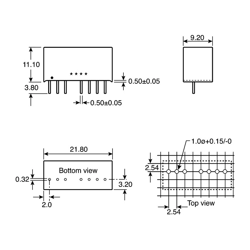 Recom DC/DC Converter 15V Output, 36V / 18V Input, 3W Power, 8-Pin SIP Through Hole Mount RS3-2415D