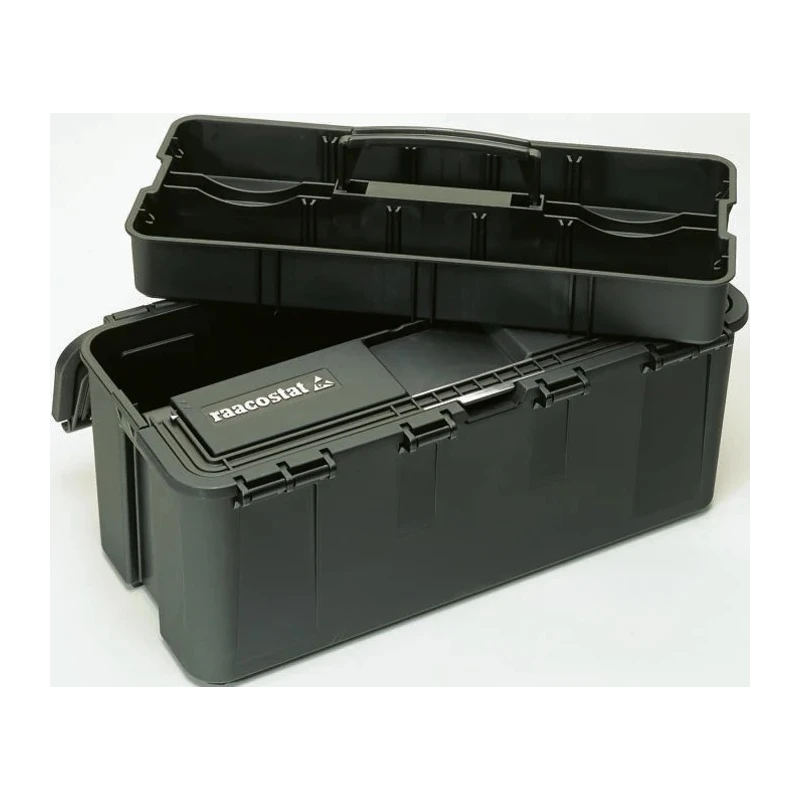 Raaco Anti-Static Polypropylene ESD Box 426 mm Length 215 mm Width 170 mm Height Black 20 kg Carrying Capacity 104432