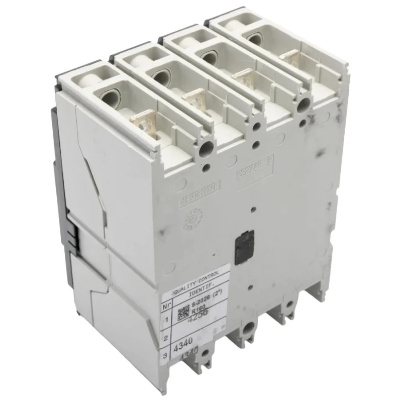 ABB Tmax XT Molded Case Circuit Breaker 4-Pole 160A 690V AC 500V DC Thermomagnetic 1SDA067426R1 XT1N 160 TMD 160A 3P+N FF