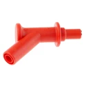 Staubli Red Test Connector Adapter with Steel Contacts, Nickel Plated, 2A, 1kV, CAT III & CAT IV 66.9516-22