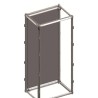 ABB Galvanised Steel Enclosure Frame RAL 7035, 614 mm Height, 614 mm Width, 325 mm Length For Use With 2CPX045647R9999