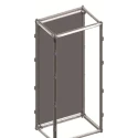 ABB Galvanised Steel Enclosure Frame RAL 7035 1.364 m H x 1.364 m W x 425 mm L For Cabinets TriLine 2CPX045655R9999
