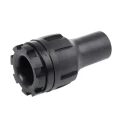TE Connectivity CES Series Black Nylon, Polyolefin Cable Gland Locknut 1-12 UNF Thread Size, 4.1 mm Min., 12.7 mm Max. CES-1