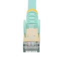 StarTech.com Cat6a Shielded Screened Ethernet Cable 5 m, Stranded Copper Conductors, Light Blue PVC Jacket CAT6a 