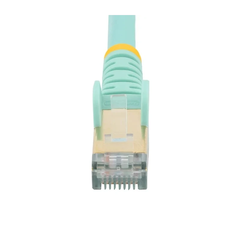 StarTech.com Cat6a Shielded Screened Ethernet Cable 5 m, Stranded Copper Conductors, Light Blue PVC Jacket CAT6a 