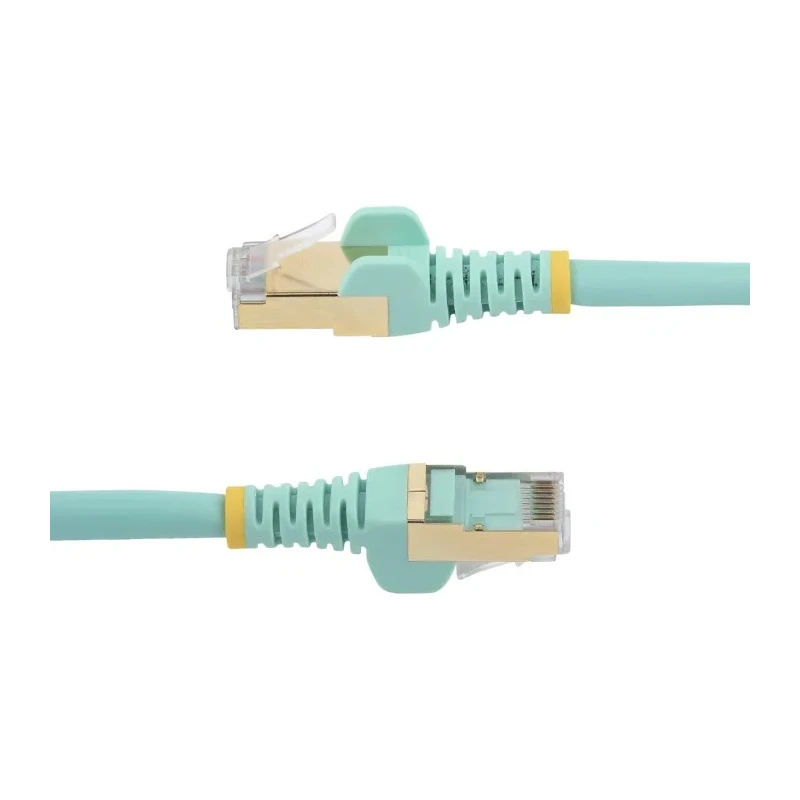 StarTech.com Cat6a Shielded Screened Ethernet Cable 5 m, Stranded Copper Conductors, Light Blue PVC Jacket CAT6a 
